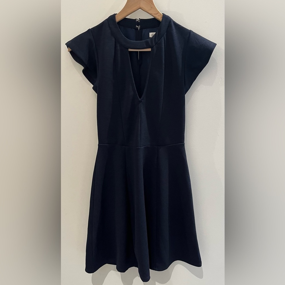 Bcbgeneration Keyhole Front Flutter Sleeve Dress … - image 4